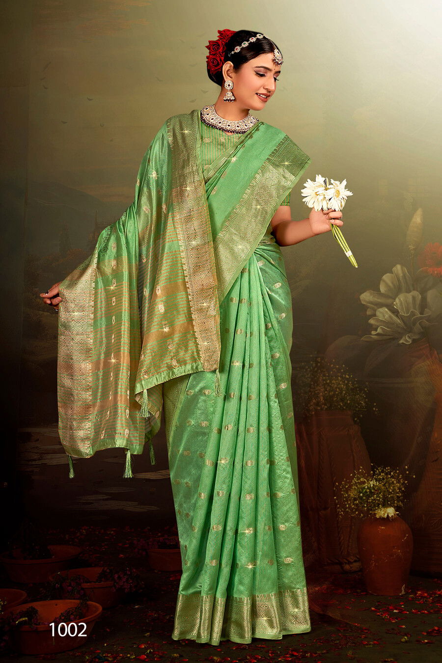Pushpkala Swarovski Vol 1 By Saroj Soft Silk Wedding Sarees Wholesale Price In Surat
